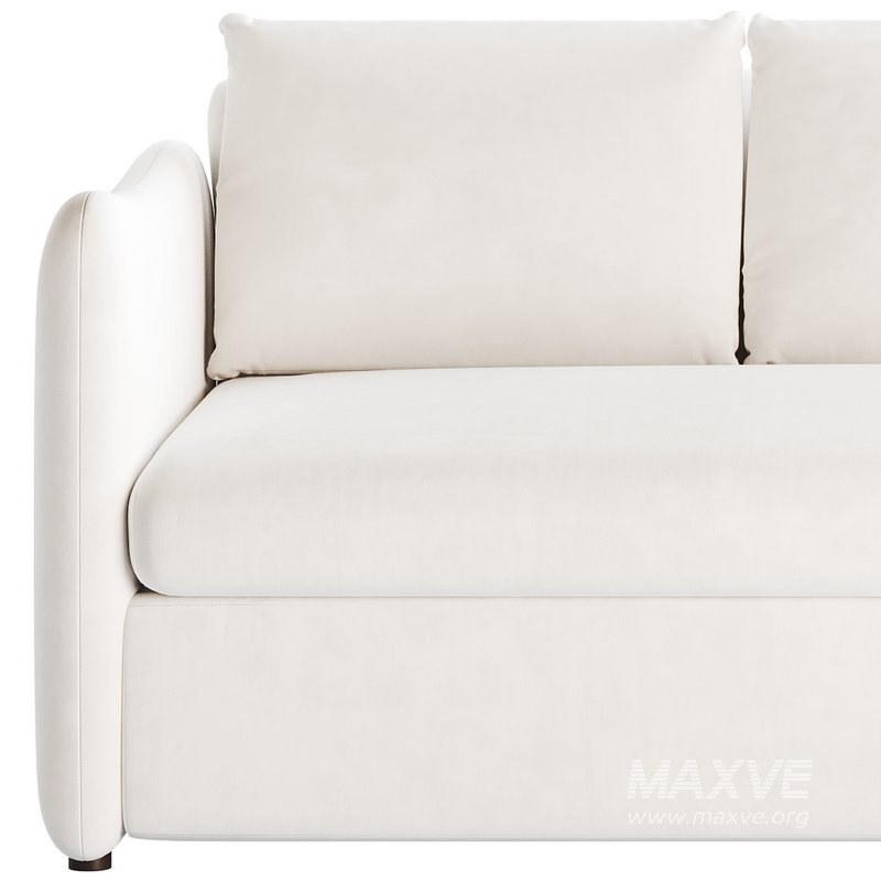 WHITE PERFORMANCE FABRIC SLEEPER SOFA - Image 13
