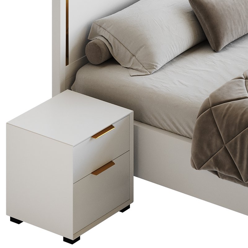 Modern White Bed I - Image 12