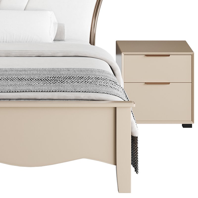 Faux Leather Upholstered Headboard Bed - Image 12