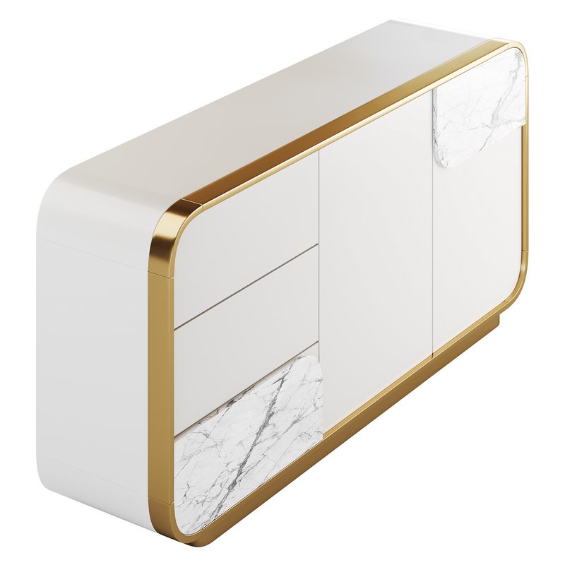 Modern Off White Sideboard - Image 11