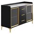 Modern Glass Door Wood Sideboard 3 - Thumbnail 12