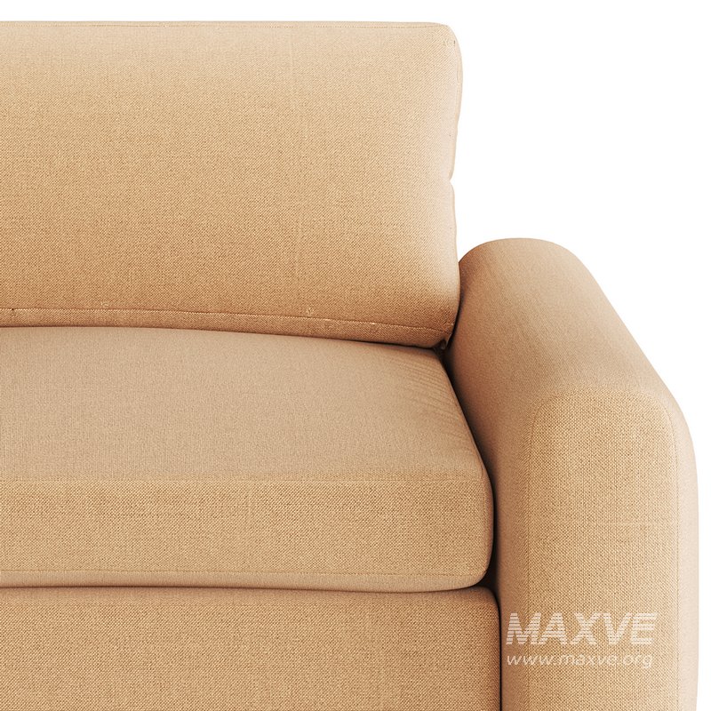 SERRAT WHITE PERFORMANCE FABRIC CHAIR AND A HALF - Image 11