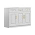 Sumptuous White Wood Sideboard Credenza - Thumbnail 1