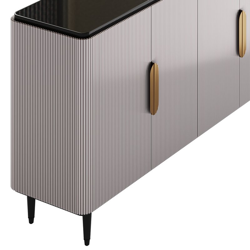 Modern Sideboard Buffet Black Kitchen - Image 12