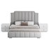 Glam Beige Upholstered Bed - Thumbnail 12