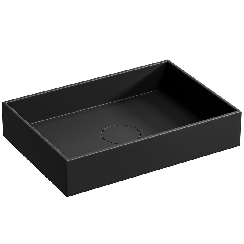 Countertop washbasin TWA112 made of mineral casting – width and color to choose from - Image 2
