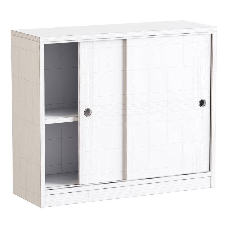 Living Room Contemporary Manufactured Wood Sideboard with Doors - Image 12