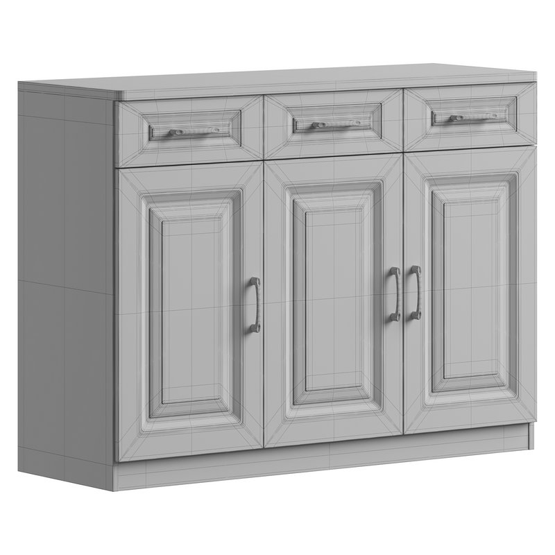 Modern Wood Sideboard Credenza 3 - Image 13