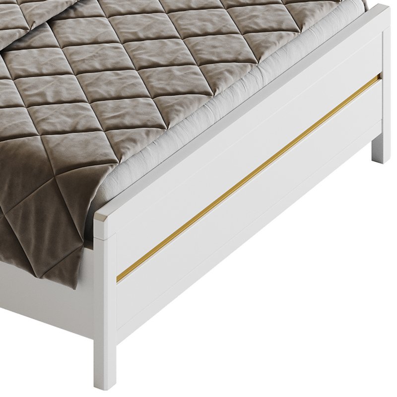 Modern White Bed I - Image 13