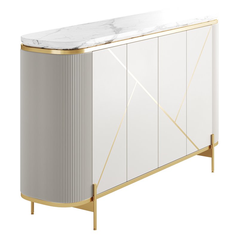 Sideboard Buffet Faux Marble - Image 13