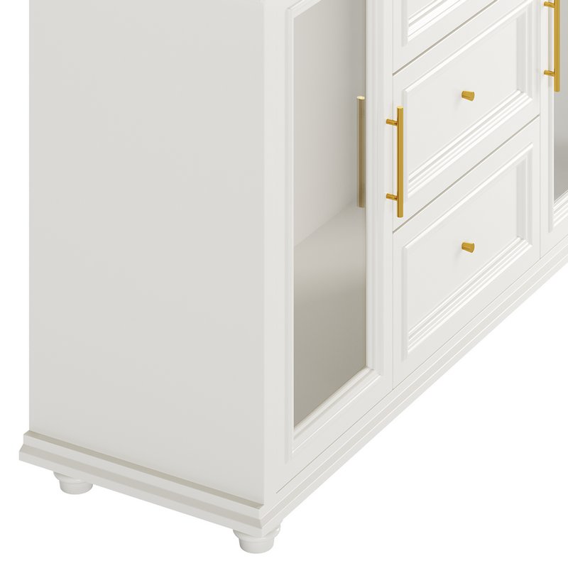 Sleek White Modern Sideboard Credenza - Image 13