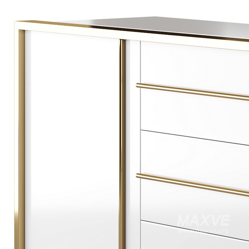 Glossy White Buffet - Image 12