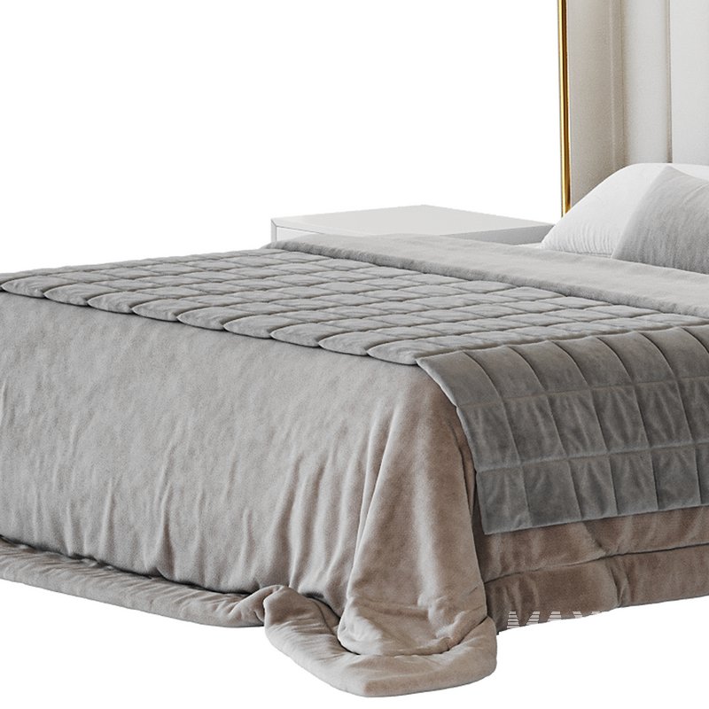 Modern Beige King Size Bed - Image 15