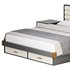 Grey Rectangular Headboard Standard Bed - Thumbnail 14