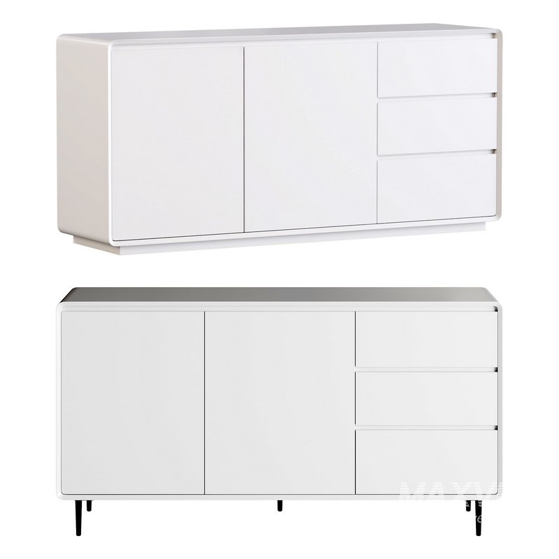 Modern Wood Sideboard with 2 Doors - Image 1