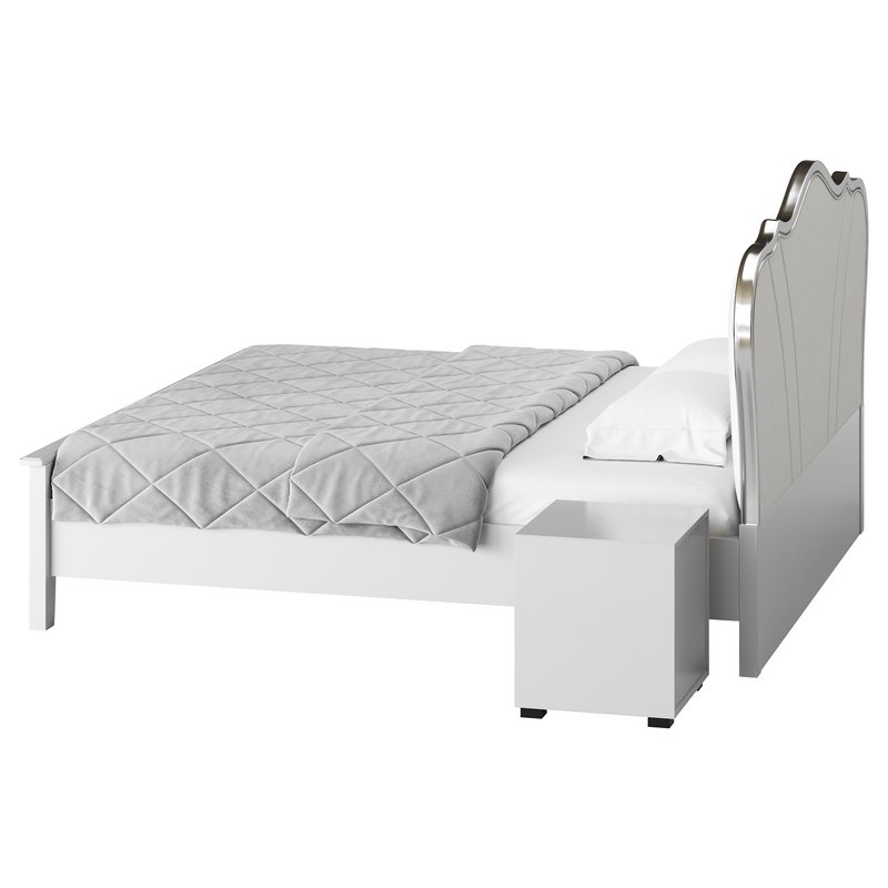 Faux Leather Upholstered Headboard Bed - Image 13