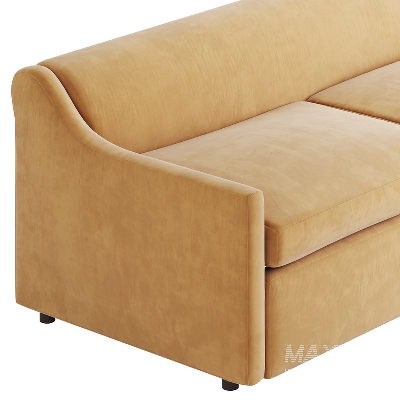 GREY PERFORMANCE FABRIC SLEEPER SOFA - Image 13