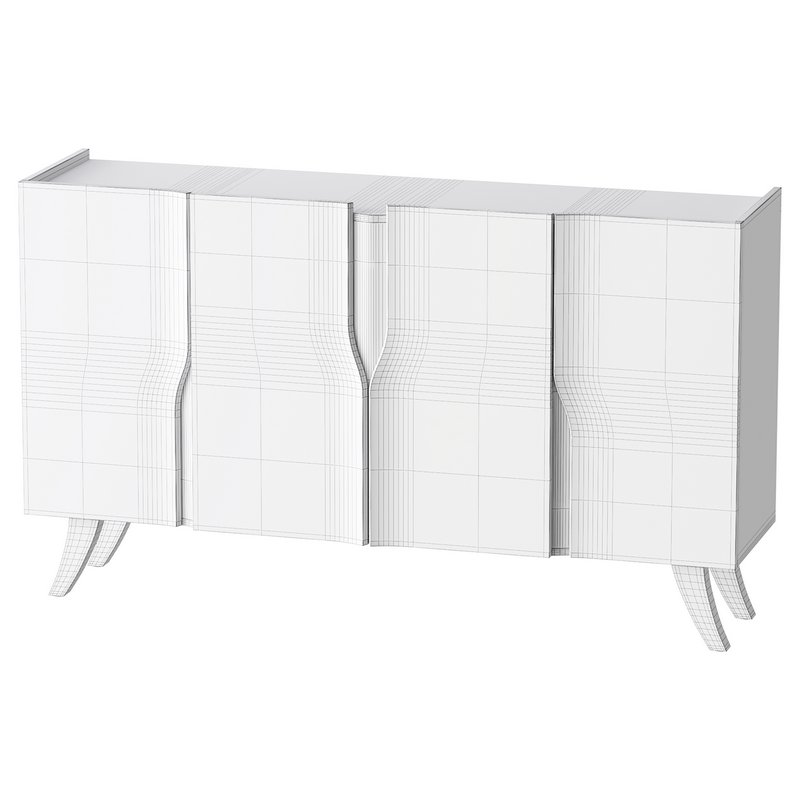 Modern White Sideboard Buffet - Image 14