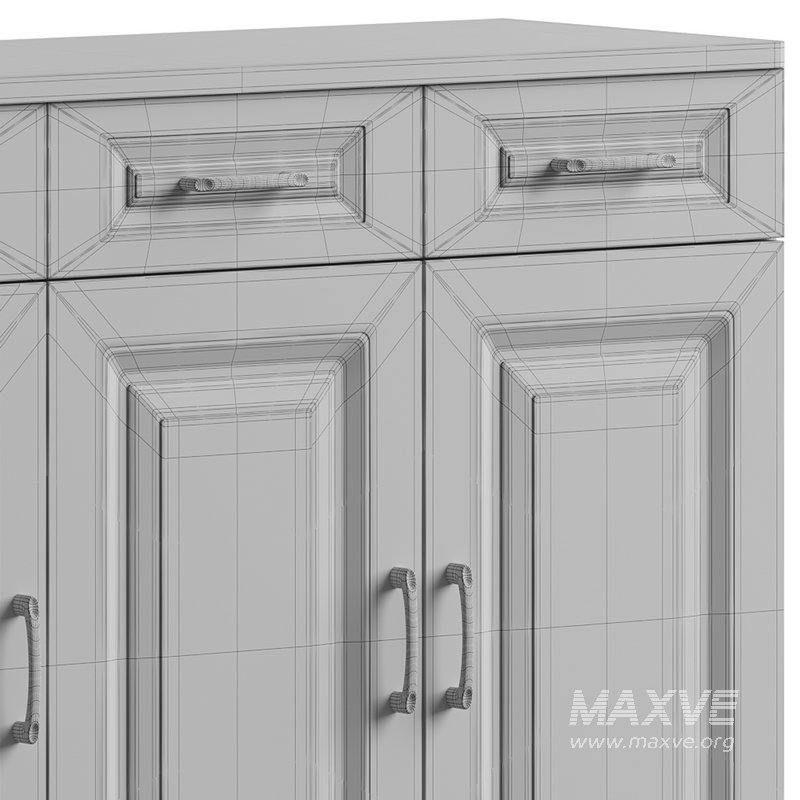 Modern Wood Sideboard Credenza 3 - Image 15