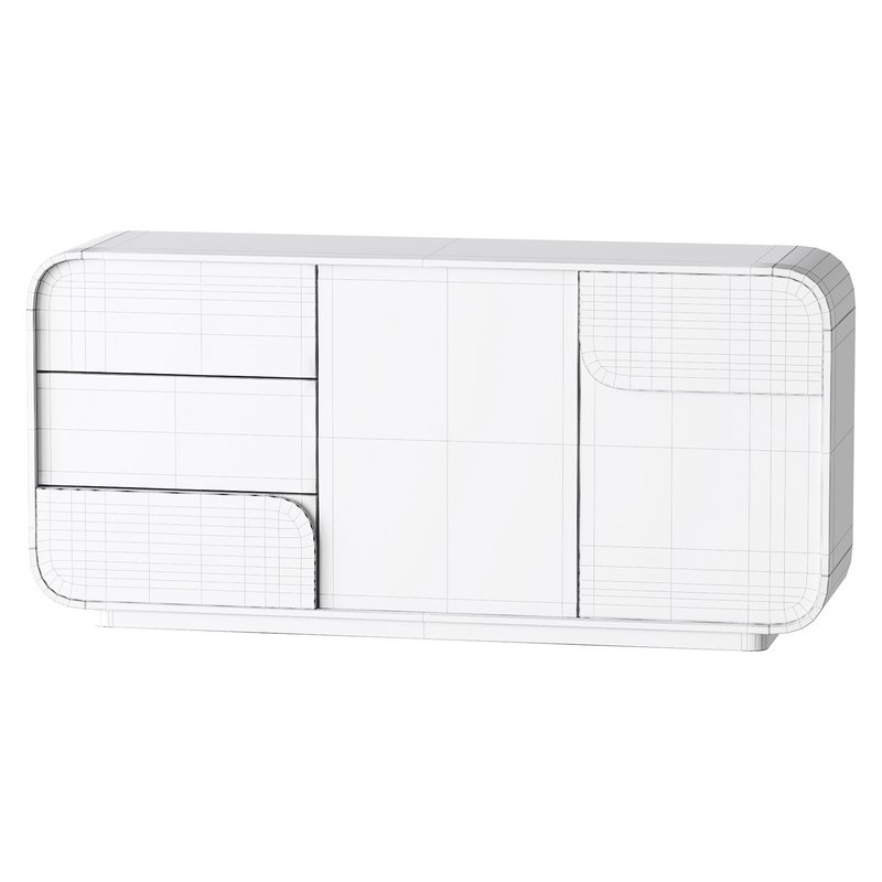 Modern Off White Sideboard - Image 13