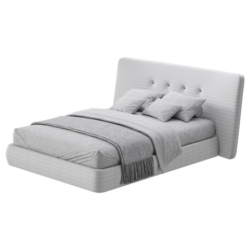 Hendricks Gray Fabric bed - Image 14