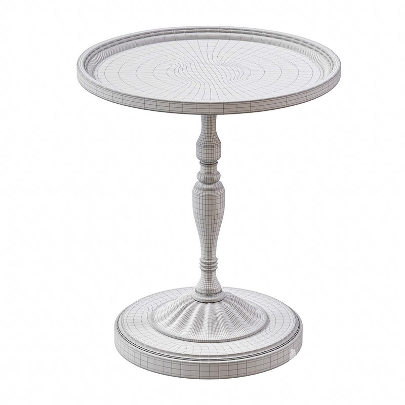 Vintage Round Side Table - Image 14