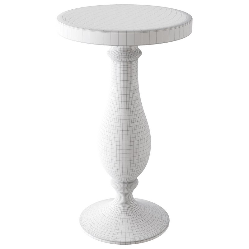Modern Acrylic Clear Round End Table with Pedestal - Image 14