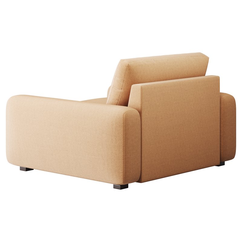 SERRAT WHITE PERFORMANCE FABRIC CHAIR AND A HALF - Image 14