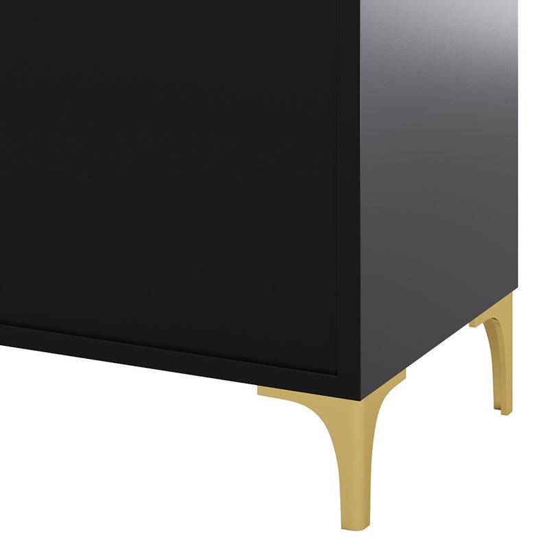Modern Glass Door Wood Sideboard 2 - Image 14