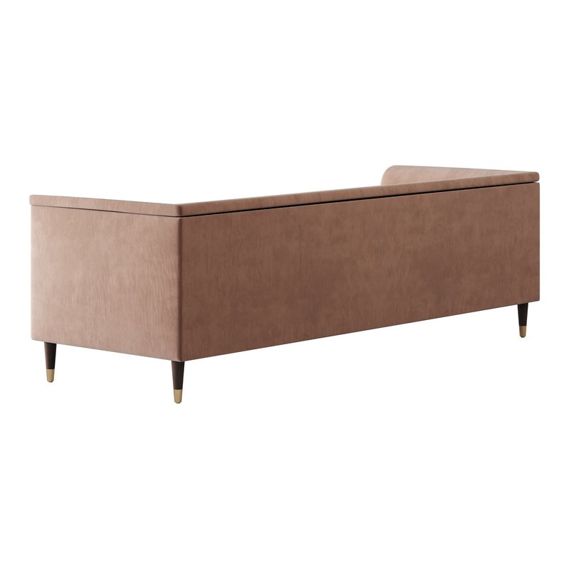 TUFTED CREAM WHITE VELVET SOFA - Image 13