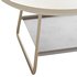 Modern Sled Round Wood Coffee Table - Thumbnail 14