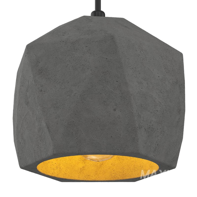 Industrial Style Cement Pendant Light - Image 3