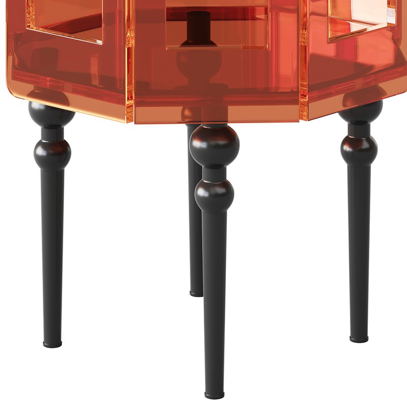 Retro Acrylic Side Table - Image 13