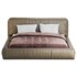Icnoyotl suede fabric rectangular headboard modern bed I - Thumbnail 15
