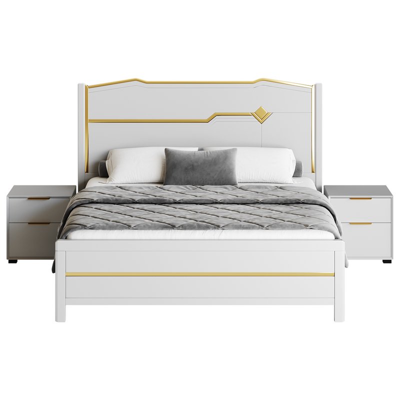 Modern White Bed I - Image 14