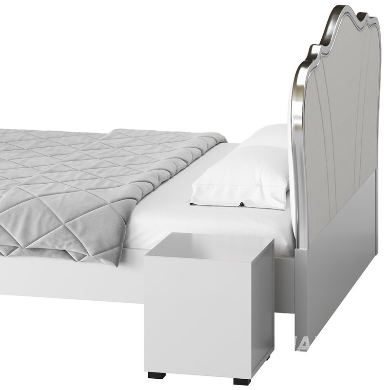 Faux Leather Upholstered Headboard Bed - Image 14