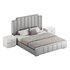 Glam Beige Upholstered Bed - Thumbnail 14