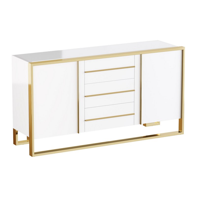 Glossy White Buffet - Image 1