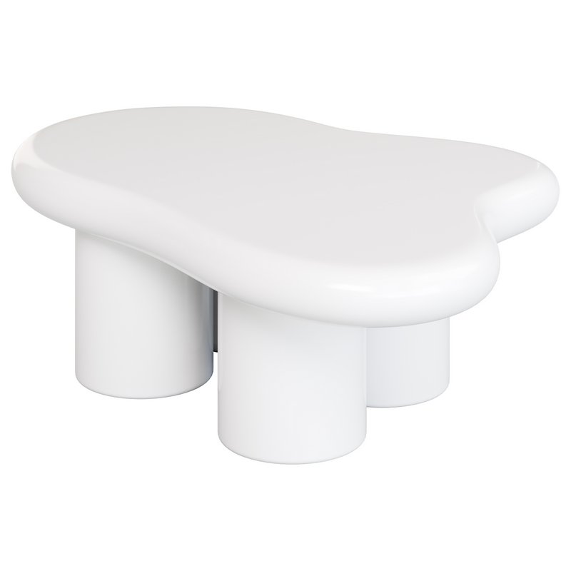 Modern Smooth Wood Abstract Coffee Table - Image 14