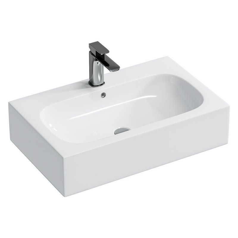 Wall-hung washbasin BS6051 – high-gloss white Bernstain - Image 1