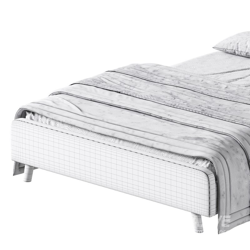 Emmerson Upholstered Low Rise Bed Frame - Image 15