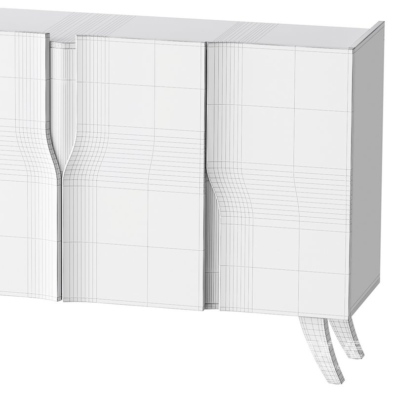 Modern White Sideboard Buffet - Image 15