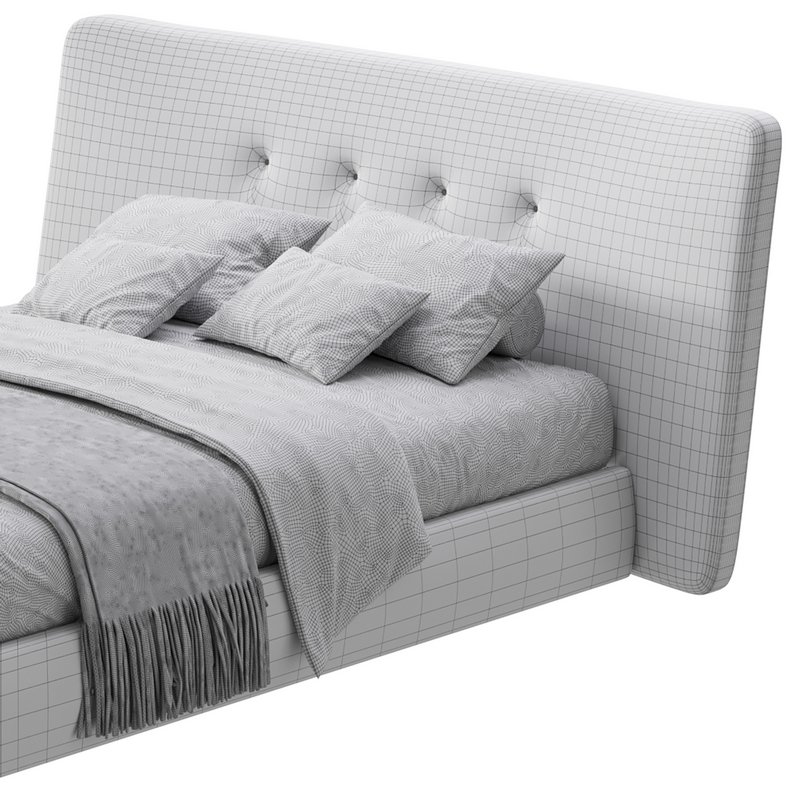 Hendricks Gray Fabric bed - Image 15