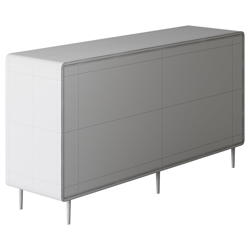 Modern Wood Sideboard with 2 Doors - Image 14