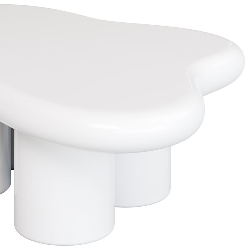 Modern Smooth Wood Abstract Coffee Table - Image 15