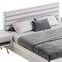 Grey Rectangular Headboard Standard Bed - Thumbnail 16