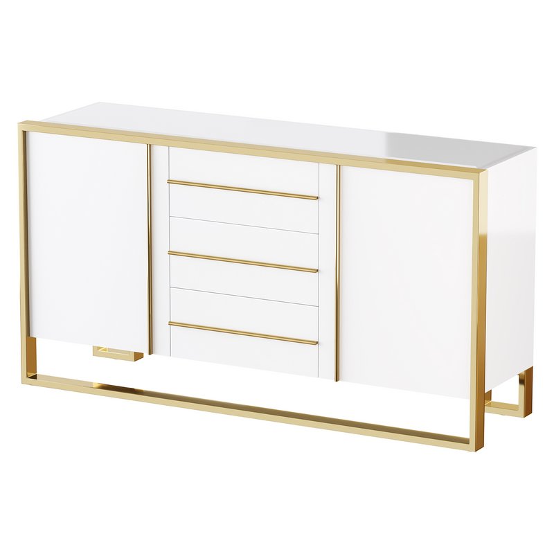 Glossy White Buffet - Image 14