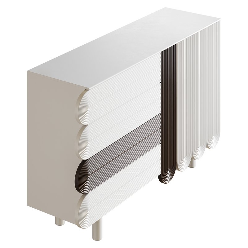 Modern White Sideboard - Image 15