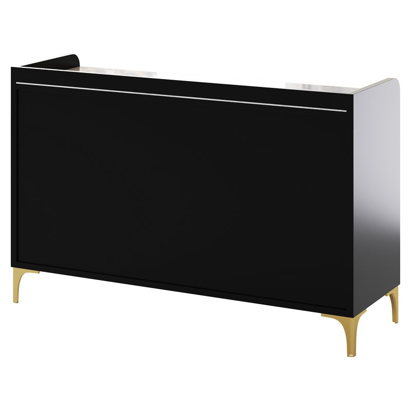 Modern Glass Door Wood Sideboard 3 - Image 15