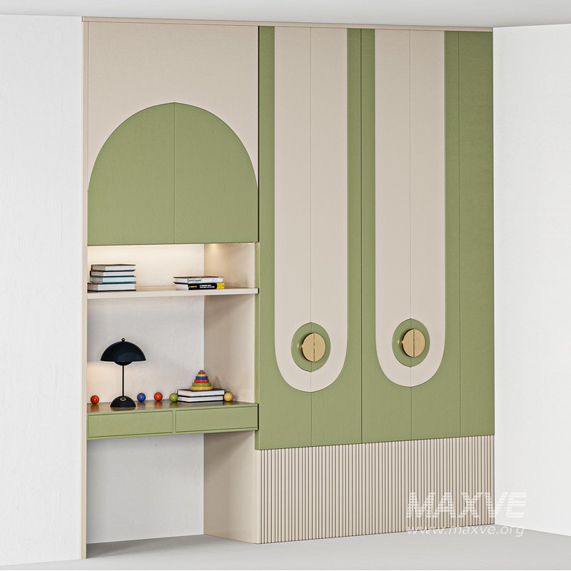 Furniture for children cupboard with toys and decor - Image 1